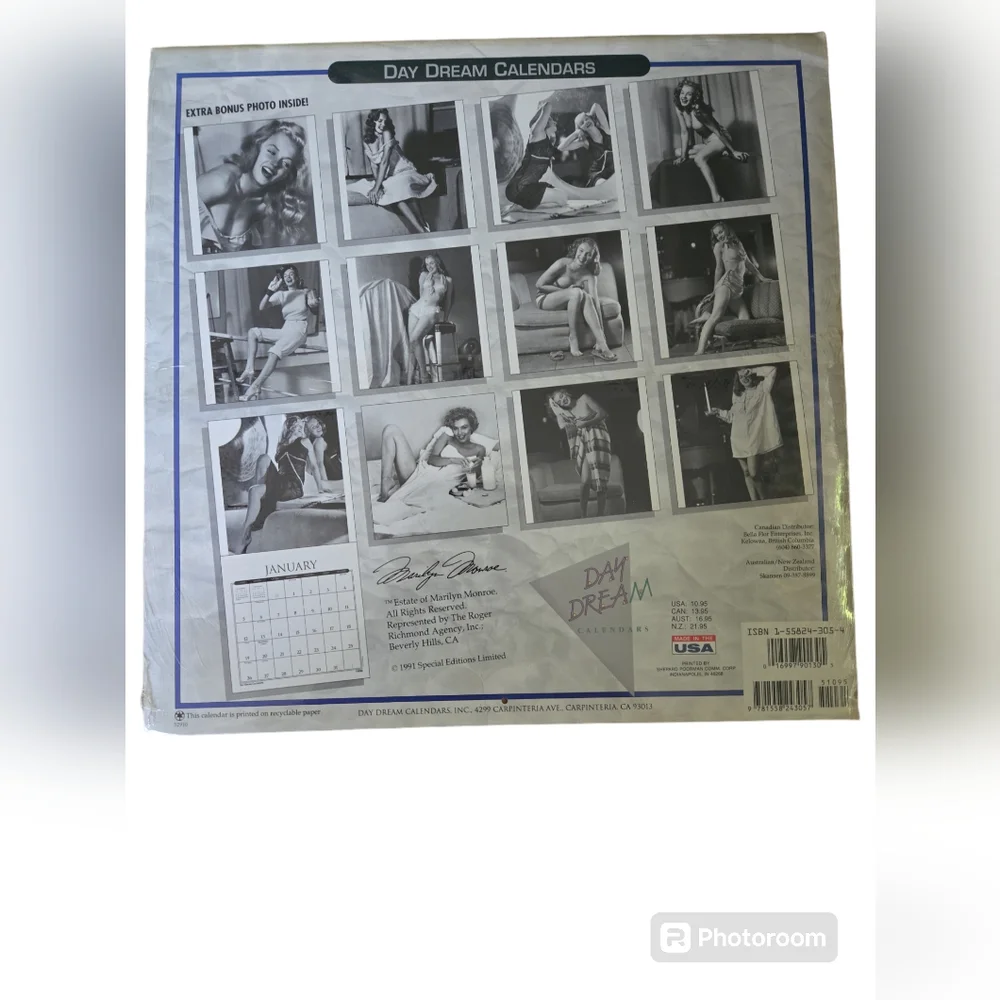 PLAYBOY'S MARILYN SPECIAL 16 MONTH 1992 CALANDER